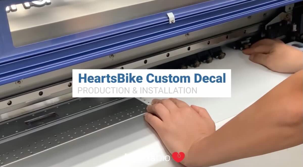 How to Apply a Bike Decal and How We Made It