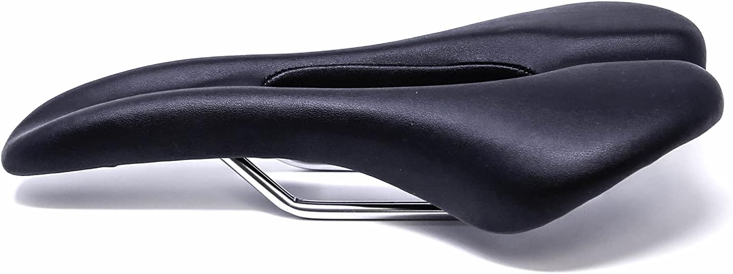 HeartsBio Road and Mountain Bike Saddle - HeartsFit Ergonomic Bike Saddle (Black, 15cm 10.8 oz) - Light Weight