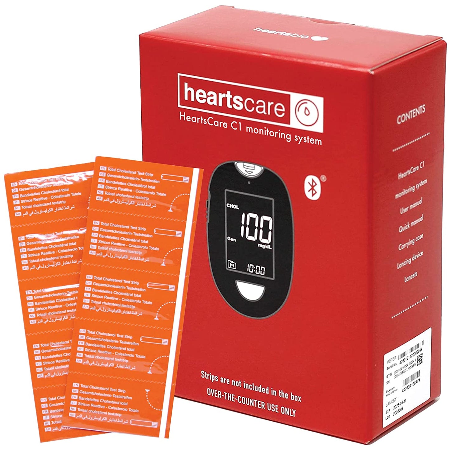 HeartsCare C1 Total Cholesterol Test Kit at Home
