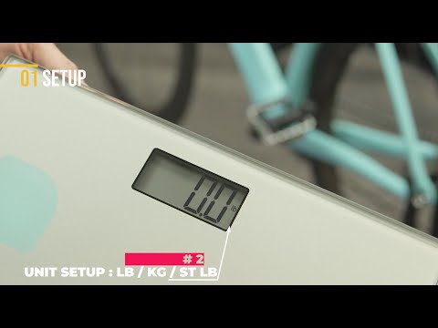 Load video: HeartsDiet Digital Body Weight Scale - HeartsCheck W2 - lb and kg