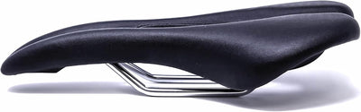 HeartsBio Road and Mountain Bike Saddle - HeartsFit Ergonomic Bike Saddle (Black, 15cm 10.8 oz) - Light Weight