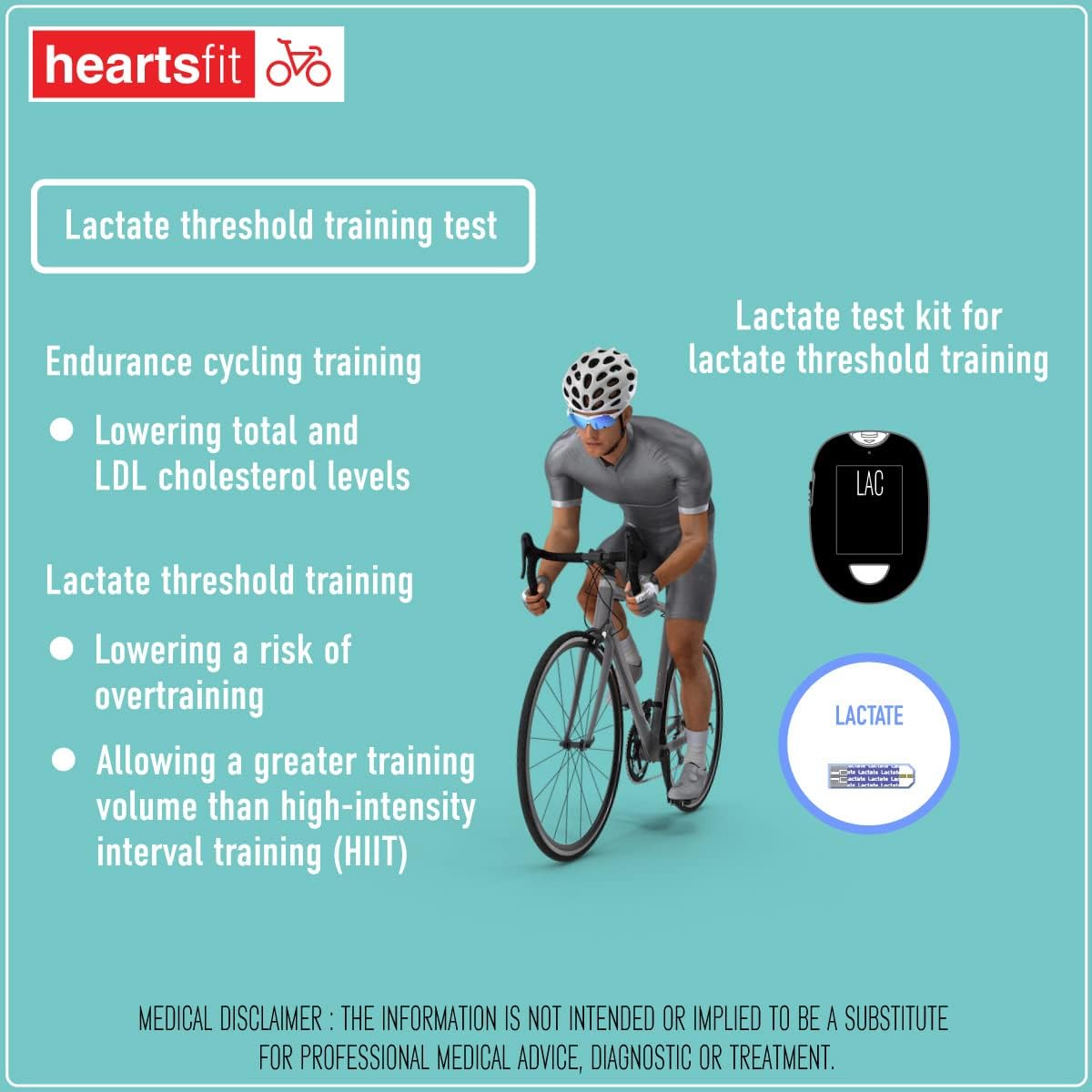 HeartsCare C1 Lactate Testing Kit - 5 sec Testing time