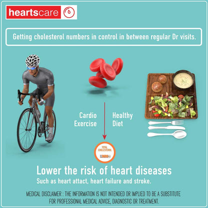 HeartsCare - Total Cholesterol Test Strips (10 Counts)