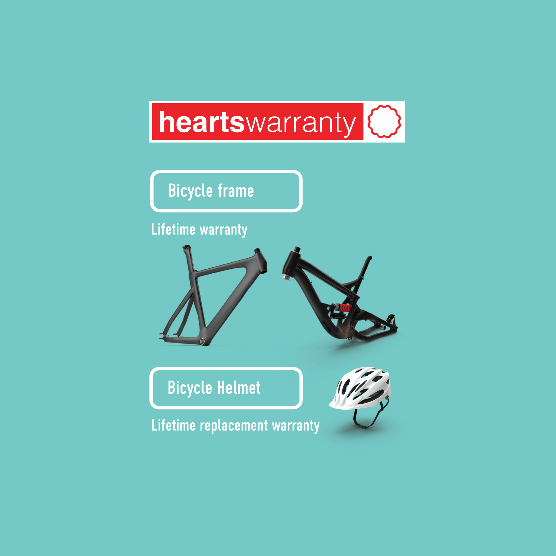 HeartsHelmet - Bike Helmet with Health ID Card and Health Status Stickers HeartsID